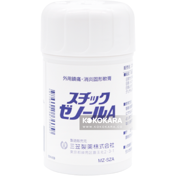 050. 三笠製藥 STICK ZENOL A 消炎固型軟膏 白蓋 40g / 三笠痠痛藥膏 推痠痠痛棒