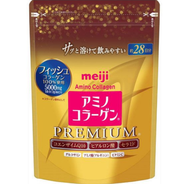 062. 明治 膠原蛋白粉 Premium 粉璀璨金 28日份 196g