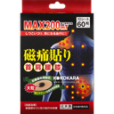 磁痛貼 MAX200ｍＴ 大粒鈦表面處理磁石 60粒入