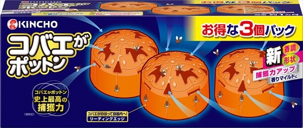 KINCHO 金鳥/金雞 強效果蠅誘捕盒  3入裝