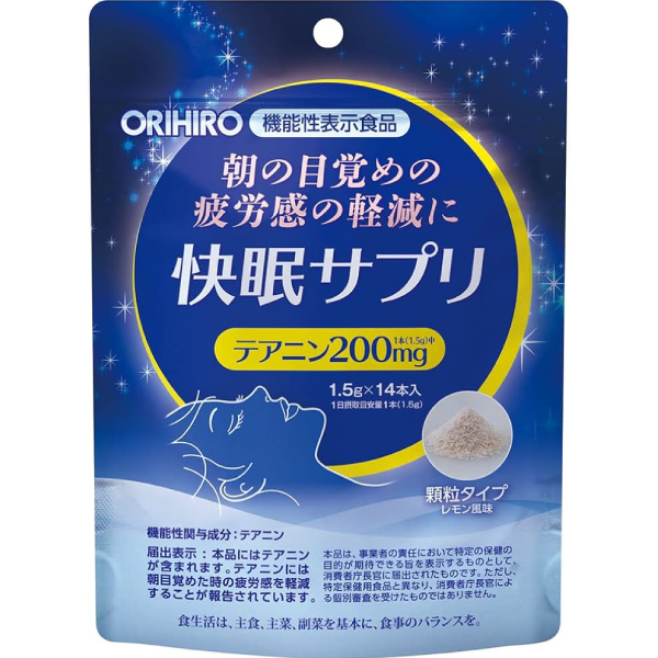 ORIHIRO 快眠粉 機能性茶胺酸 1.5g x 14入