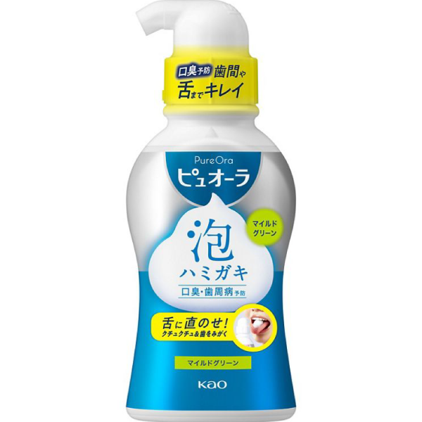 藥用ピュオーラ　泡ハミガキ　フレッシュミントの香味 190ml /泡沫牙膏清新薄荷味