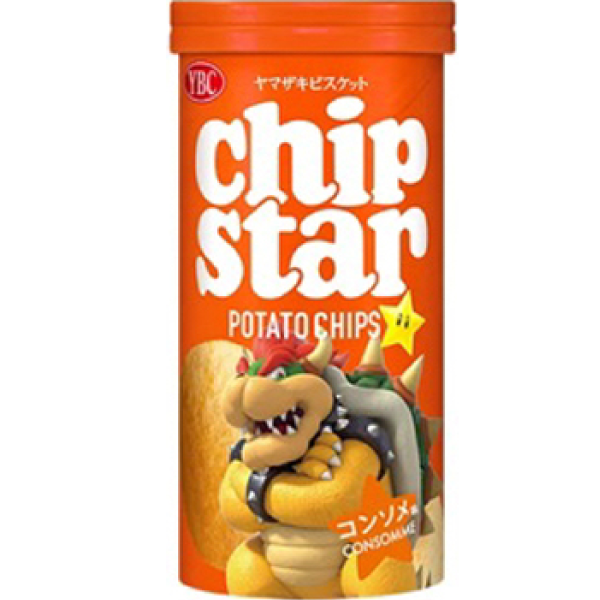 YBC chip star洋芋片 x 瑪力歐聯名 (雞汁味)-橘