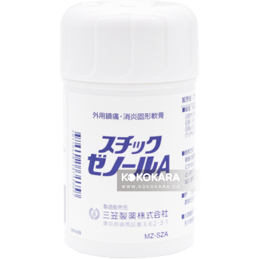 [三笠製藥] 050. 三笠製藥 STICK ZENOL A 消炎固型軟膏 白蓋 40g / 三笠痠痛藥膏 推痠痠痛棒