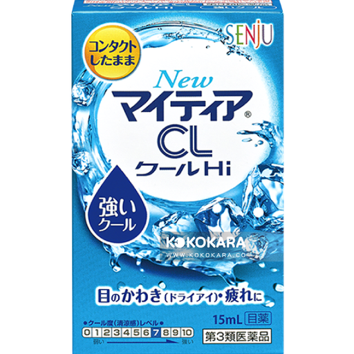 [千壽製藥] Senju 千壽 Mytear CL 酷涼Hi-s 7級 眼藥水 (藍) 15mL