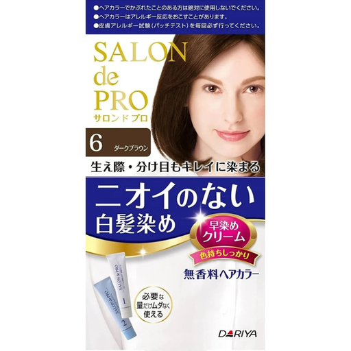 [SALON de PRO] DARIYA 塔莉雅 Salon de Pro 沙龍級染髮劑 白髮染 6號 深棕色