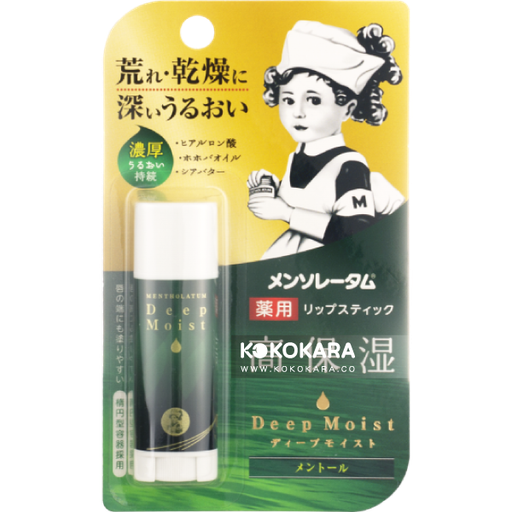 [樂敦製藥] ROHTO 曼秀雷敦 高保濕 Deep Moist 護唇膏 4.5g 薄荷味