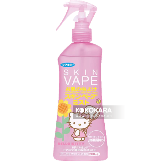 [FUMAKILLA 福馬] 福馬 SKIN VAPE Kitty 驅蚊防蚊噴霧 200mL (粉色-清甜蜜桃香)
