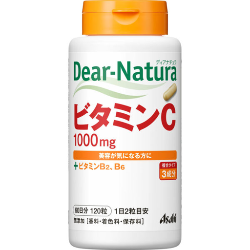 [Asahi 朝日] 374.Dear Natura 維生素C群 120粒 60日分 (罐裝)