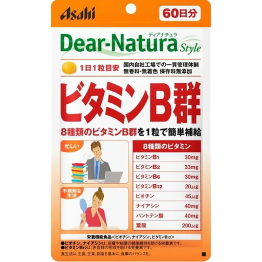 [Asahi 朝日] Dear Natura style 維生素B群 60日分 (袋裝)