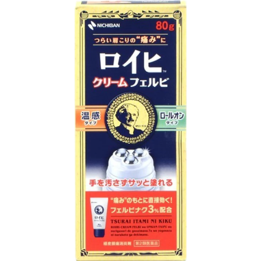 [NICHIBAN] ROIHI-TSUBOKO 老爺爺 滾珠型消炎鎮痛液 溫感 80g