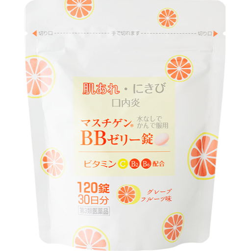 [大木製藥] 464.大木製藥 BB 果凍軟糖錠 葡萄柚味 120錠 (袋裝)