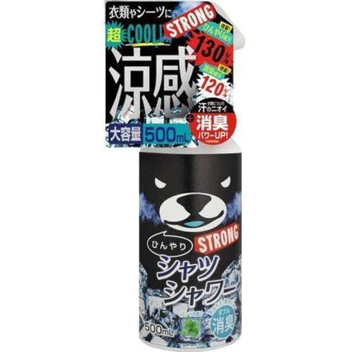 [TOKIWA商會] ひんやりシャツシャワー ストロング ミント 500ml /衣物涼感噴霧(薄荷-黑熊)