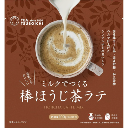 [つぼ市製茶本舗] 513.老舖 TSUBOICHI 製茶本舖 牛奶焙茶拿鐵 100g