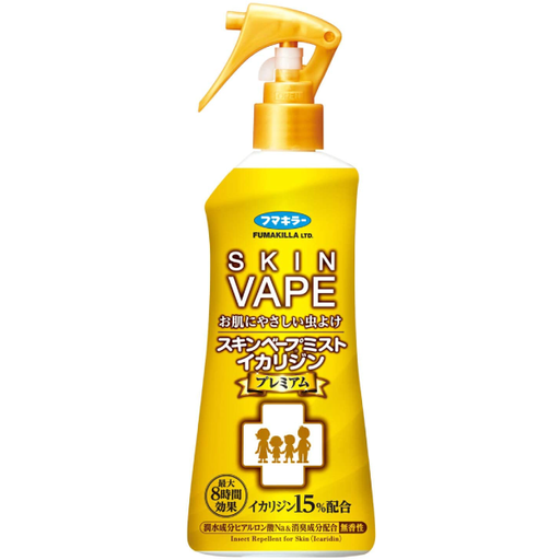 [FUMAKILLA 福馬] FUMAKILLA 福馬 SKIN VAPE PREMIUM 8小時長效驅蟲噴霧 溫和無香性 200mL (金色瓶)
