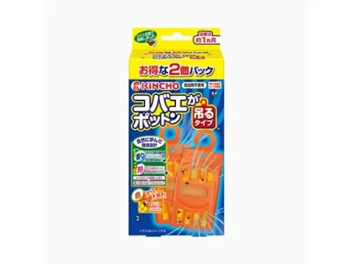 [大日本除蟲菊] KINCHO 金鳥/金雞 果蠅誘捕掛片 無殺蟲劑成份 懸掛式  2入組