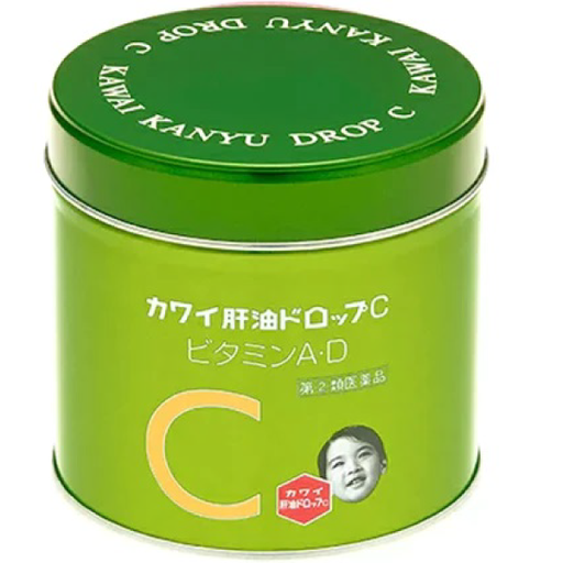 [河合製藥] 河合 KAWAI肝油 C 維他命AD 綠罐水果味 150粒