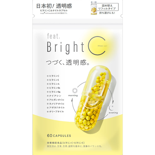 [QOL LABS] Bright C フィート ブライトC 詰め替えリフィルタイプ 60粒 /美容維他命C