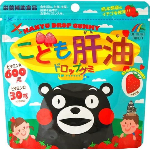 [unimat riken] Unimat Riken 兒童肝油軟糖 草莓味 90粒