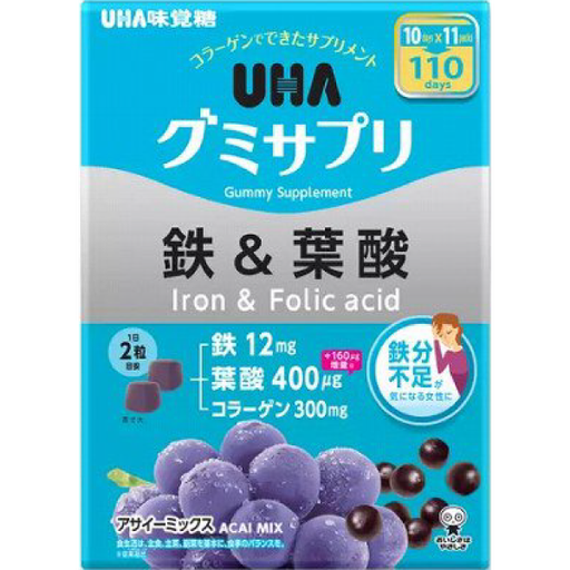 [UHA] 日本 COSTCO UHA 鐵&葉酸味覺糖 220粒 110天