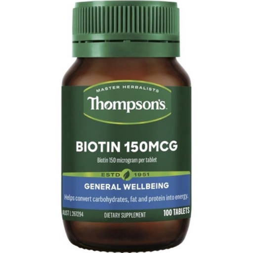 [THOMPSON’S] 澳洲 THOMPSON’S湯普森生物素150mcg 100顆