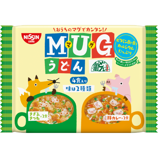 [日清食品] 日清 MUG馬克杯麵 烏龍麵 咖哩 (綠包裝)