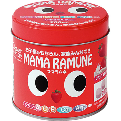 [エムアンドエム株式会社] ママラムネ 200粒/MAMA RAMUNE 兒童綜合維生素 (草莓味)